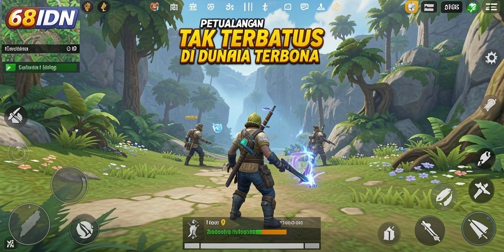 Gameplay <strong>68IDN</strong> yang seru dalam dunia terbuka.