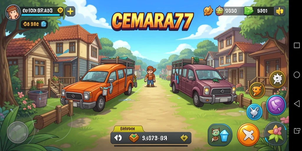 Screenshot gameplay CEMARA77 menampilkan suasana permainan Idle yang mengasyikkan.