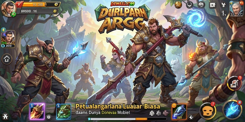 Tampilan gameplay DEWASLOT99 yang penuh aksi dalam pertempuran ARPG.
