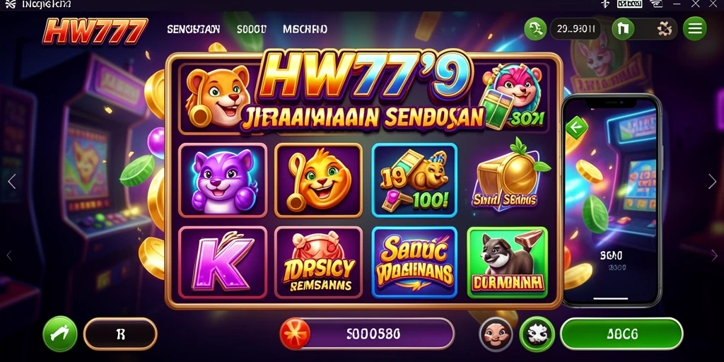Tampilan menarik dari gameplay HW777 Slot dengan banyak fitur menarik.