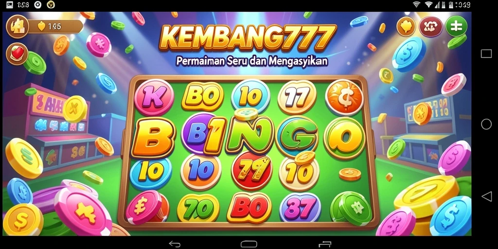 Tampilan gameplay Bingo yang seru di KEMBANG777.