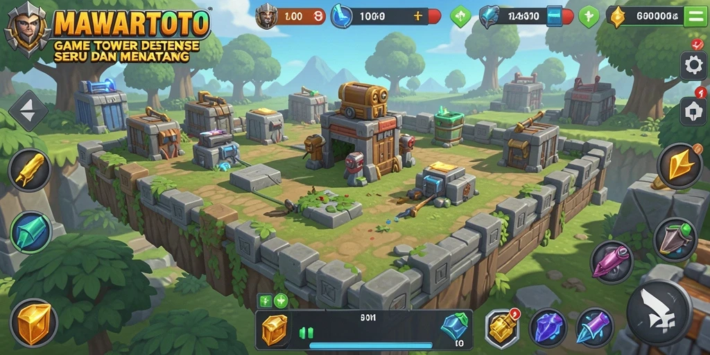 Gameplay seru dan strategis dalam MAWARTOTO Tower Defense.