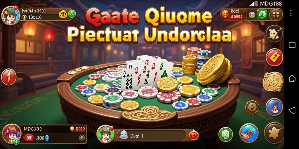 Tampilan gameplay seru dari MDG188 dalam permainan QiuQiu.