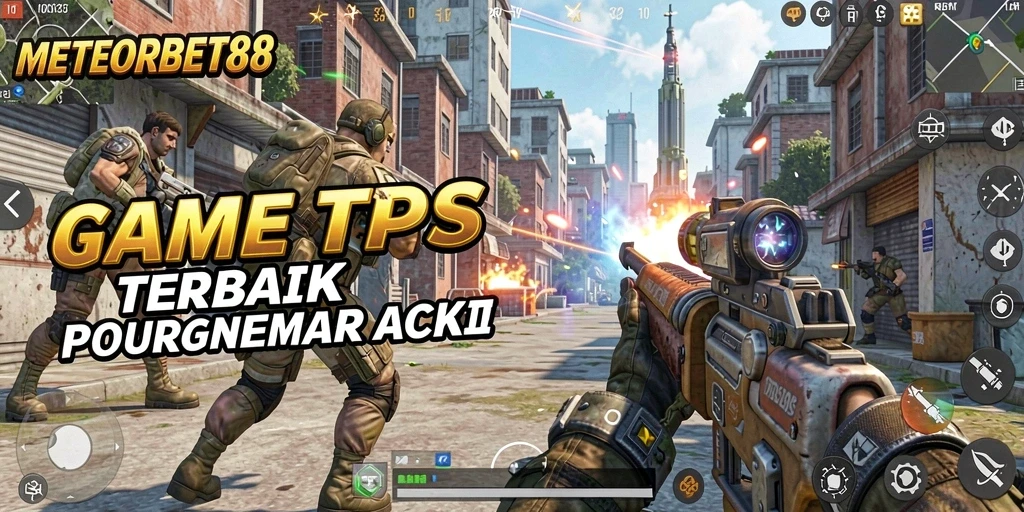 Tampilan gameplay seru di METEORBET88 dengan aksi menembak yang intens.