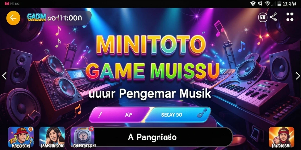 Tampilan game MINITOTO yang seru dan penuh warna.