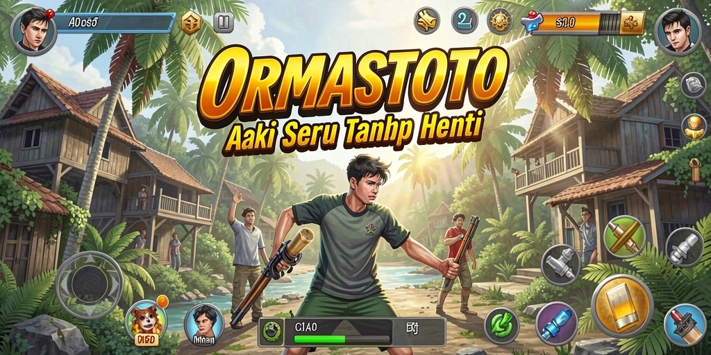 Gameplay seru ORMASTOTO dengan aksi penuh adrenalin.