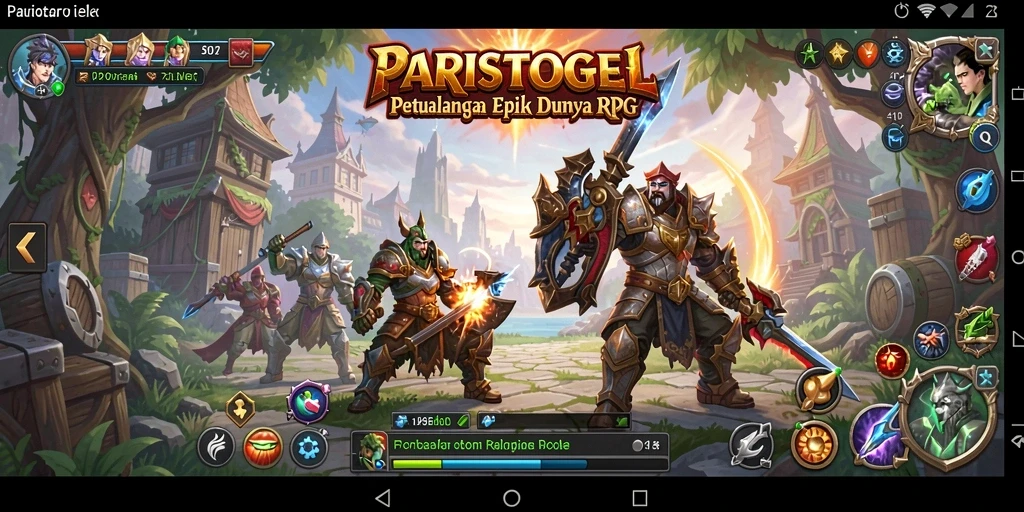 Tampilan gameplay RPG yang menakjubkan di PARISTOGEL.