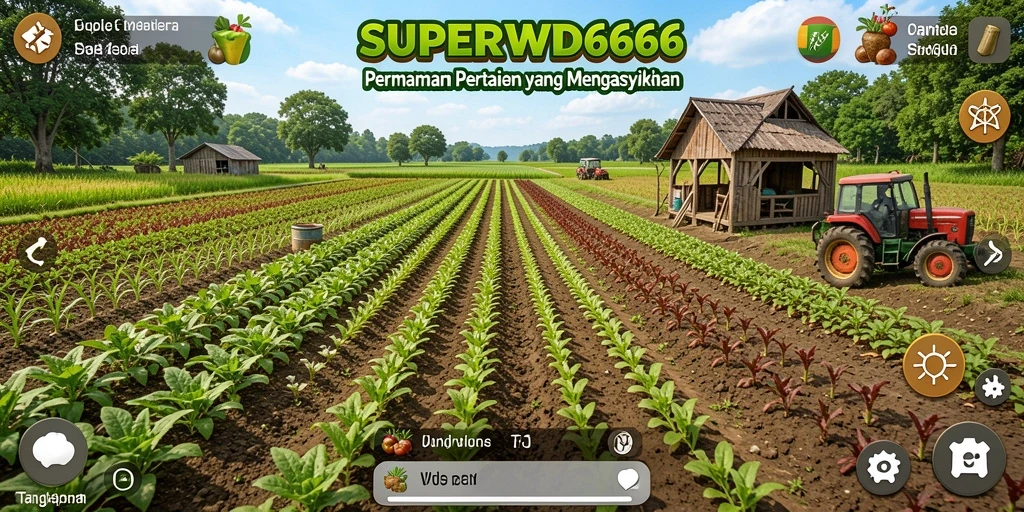 Gameplay pertanian yang seru dan interaktif di SUPERWD666.