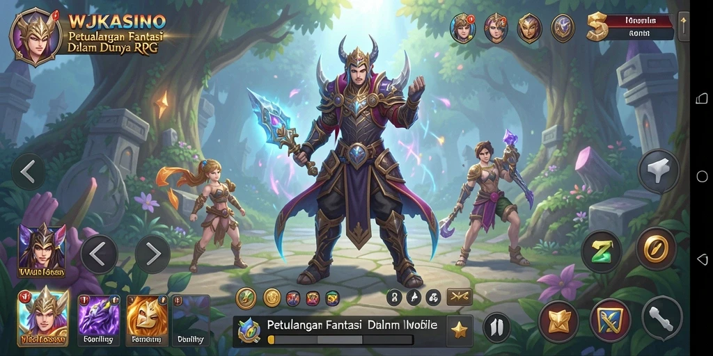 Tampilan gameplay seru dalam WJKASINO menunjukkan pertarungan epik.